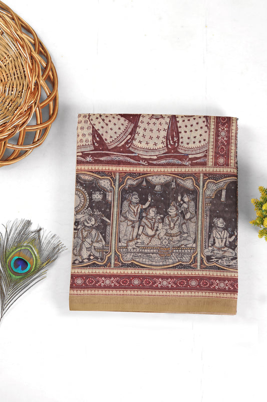 Charitramala Chanderi Cotton Saree