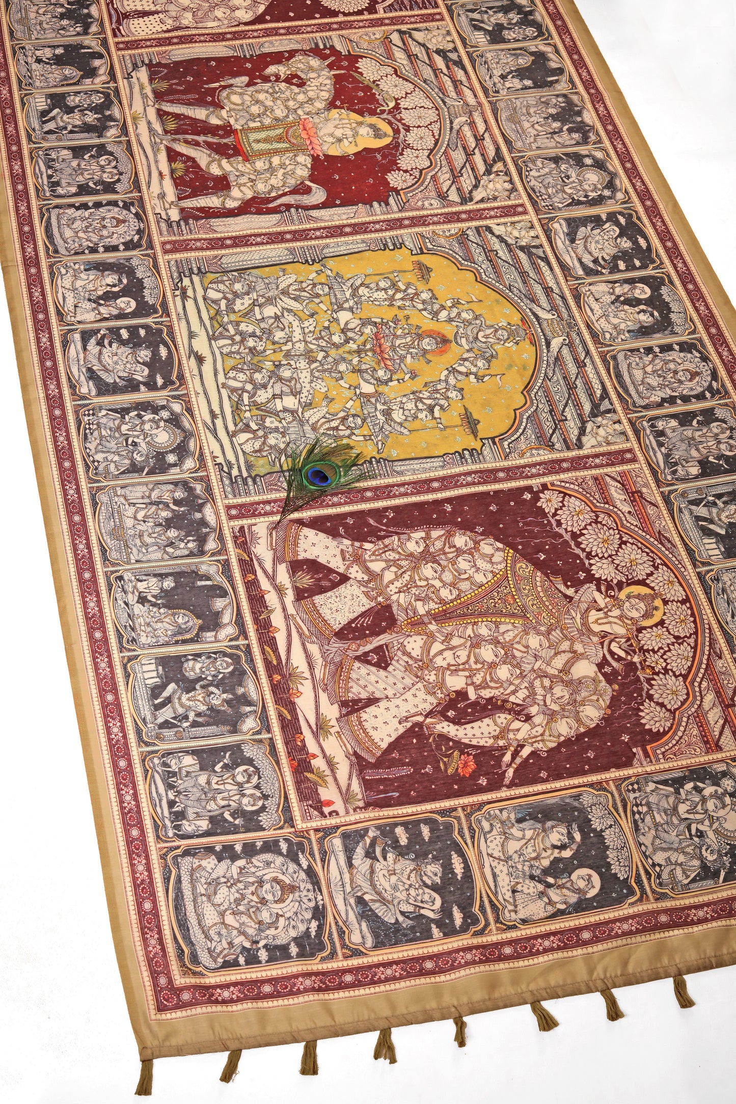 Charitramala Chanderi Cotton Saree