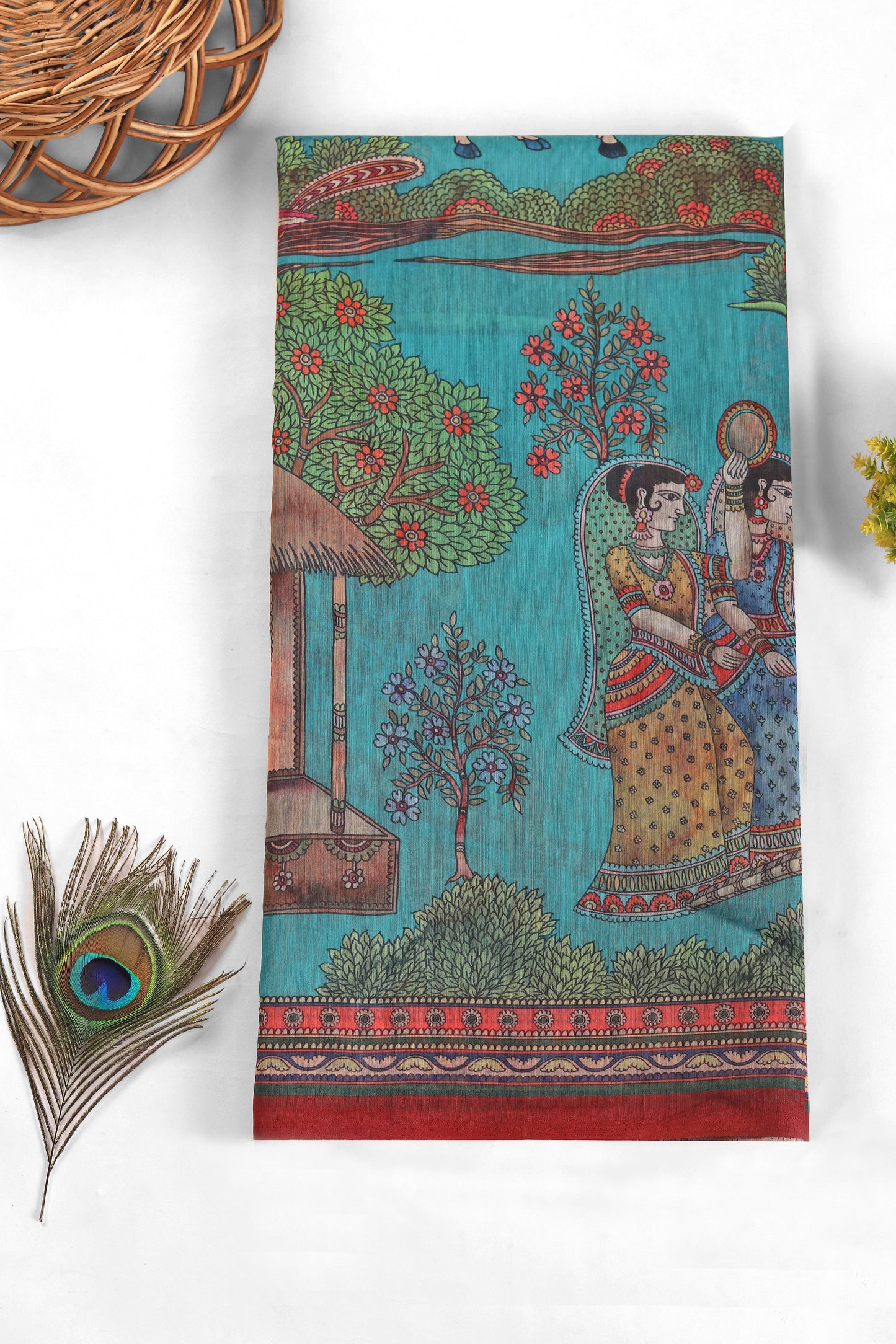 Gokul Leela Chanderi Saree