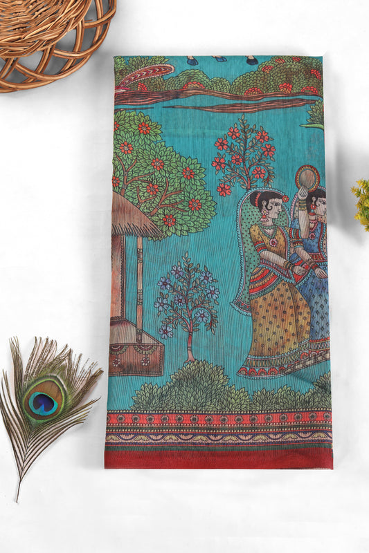 Gokul Leela Chanderi Saree