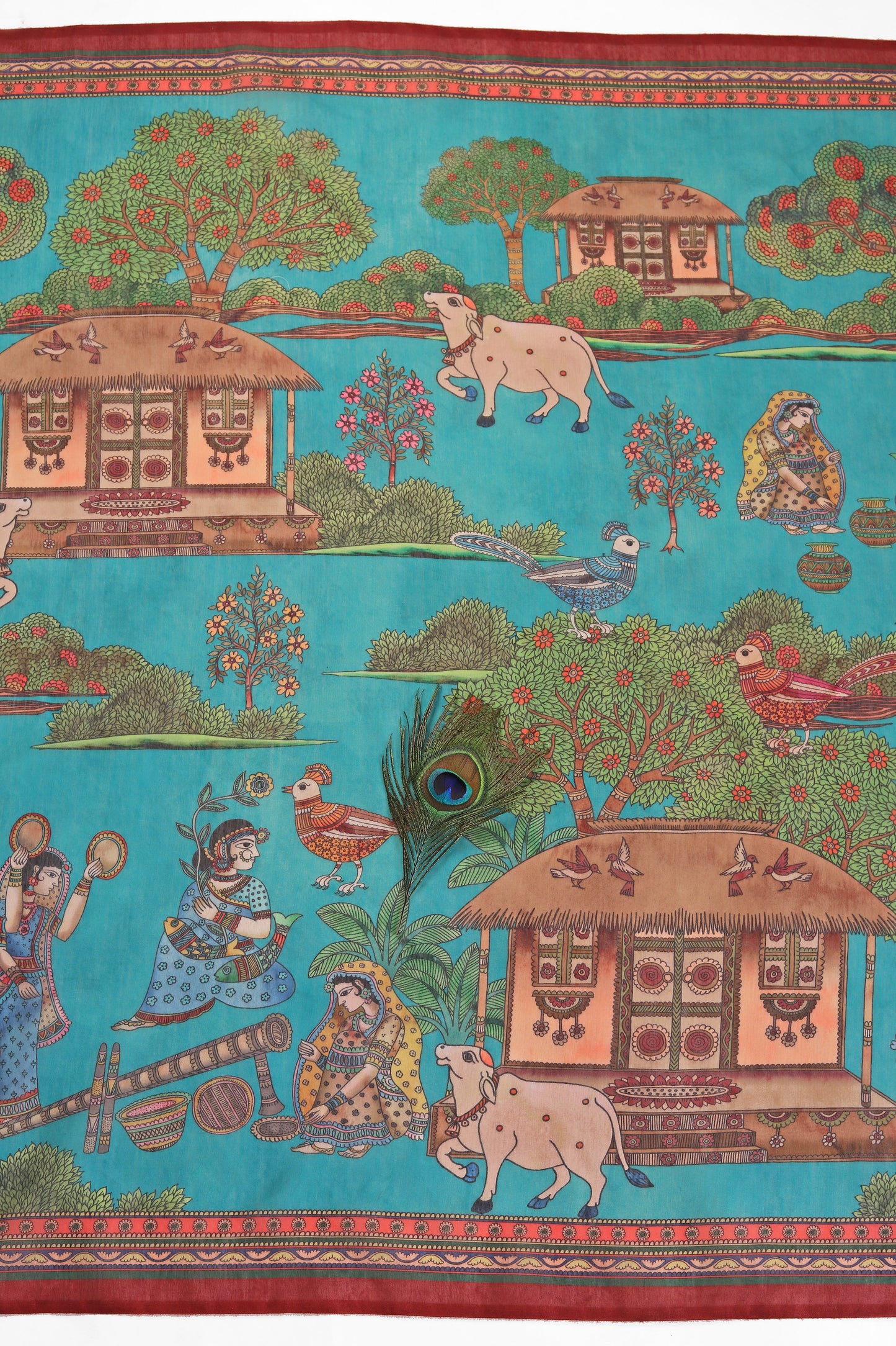 Gokul Leela Chanderi Saree