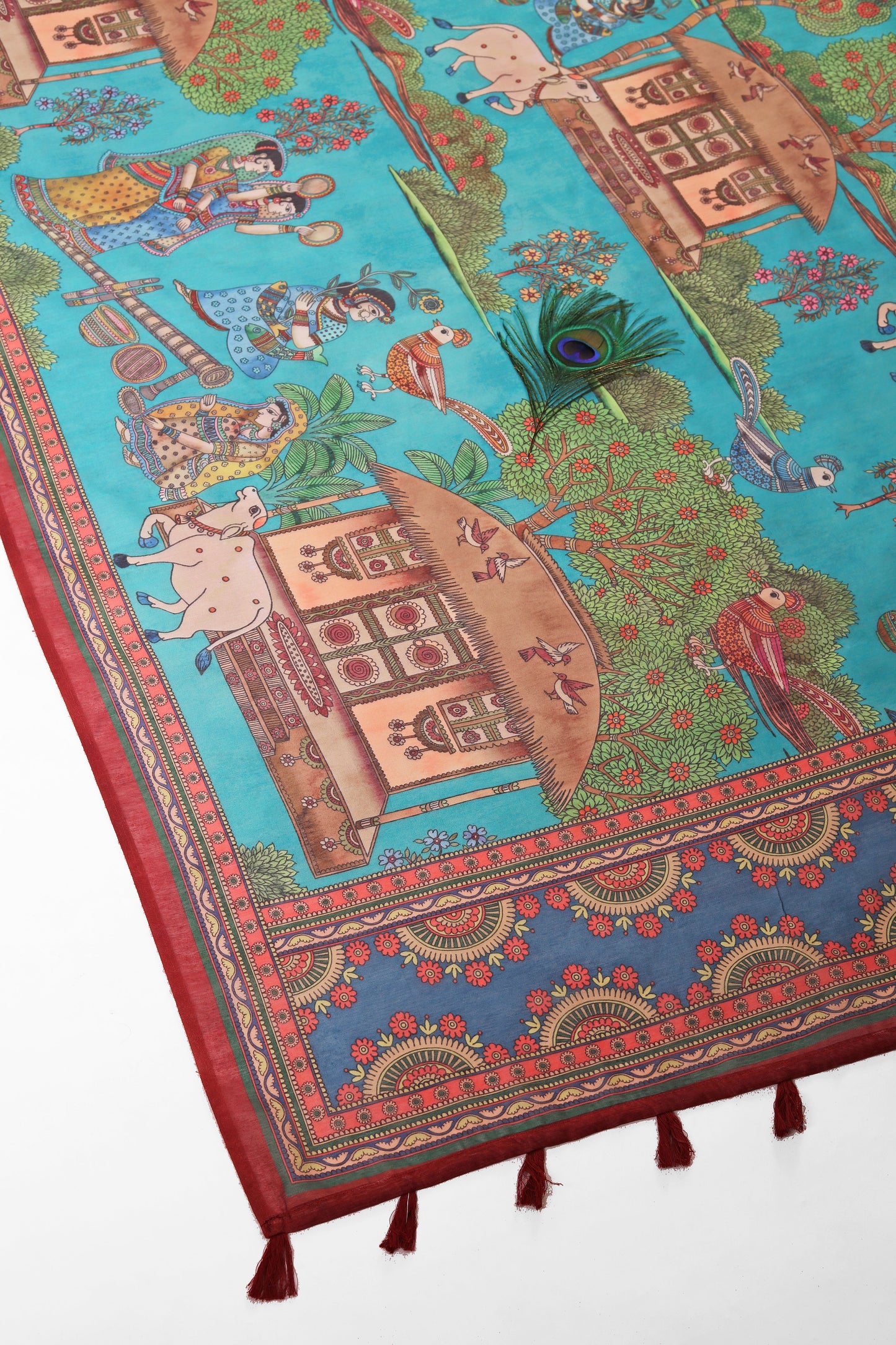 Gokul Leela Chanderi Saree