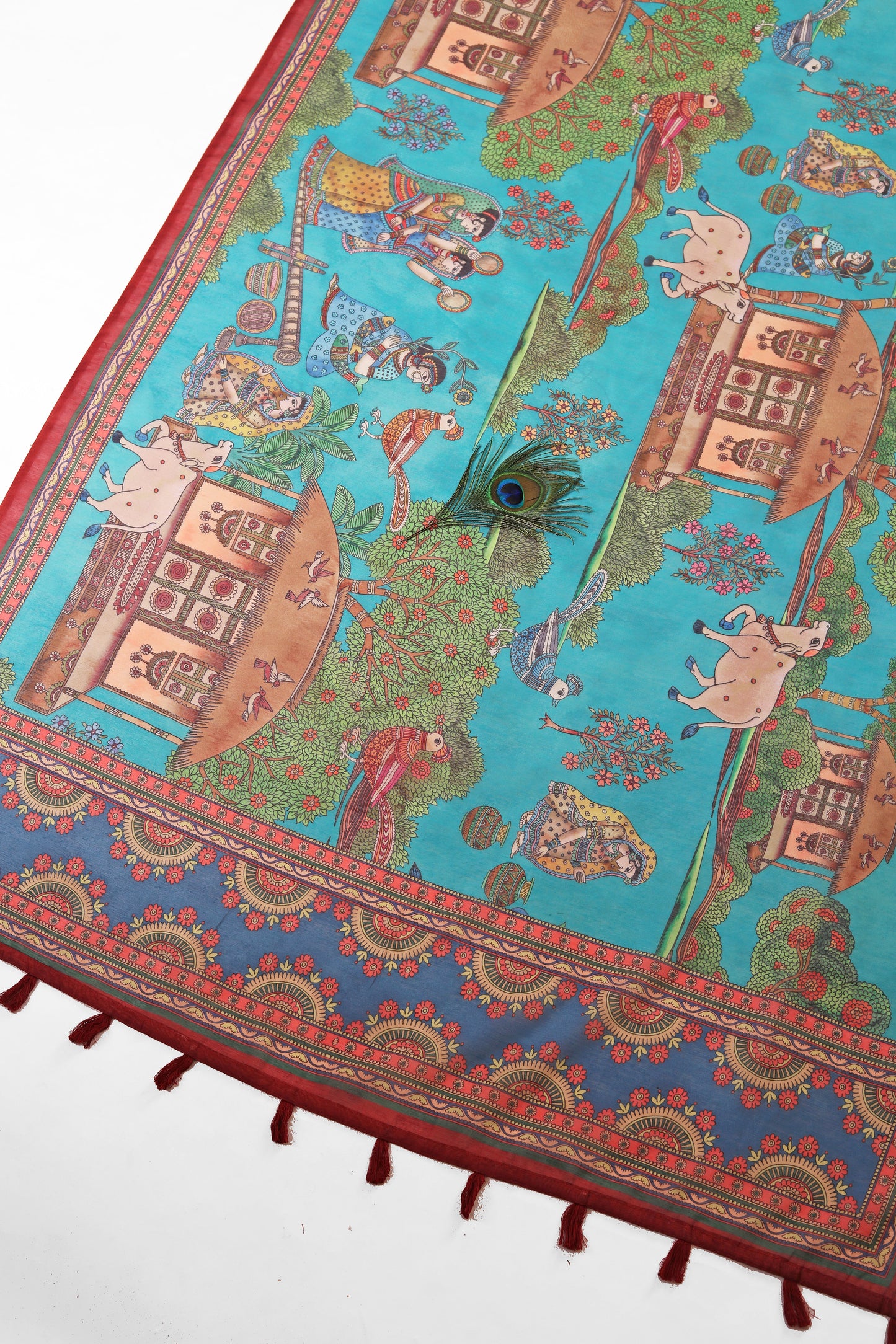 Gokul Leela Chanderi Saree