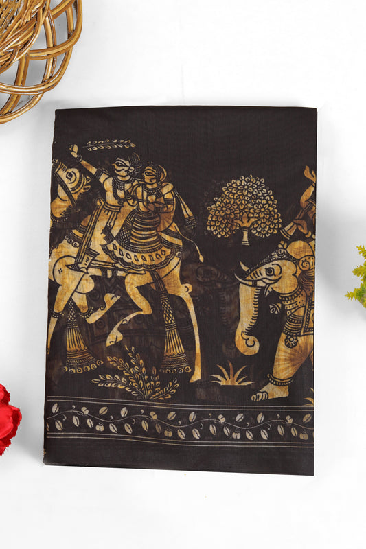 Kanak Pushp Chanderi Cotton Saree