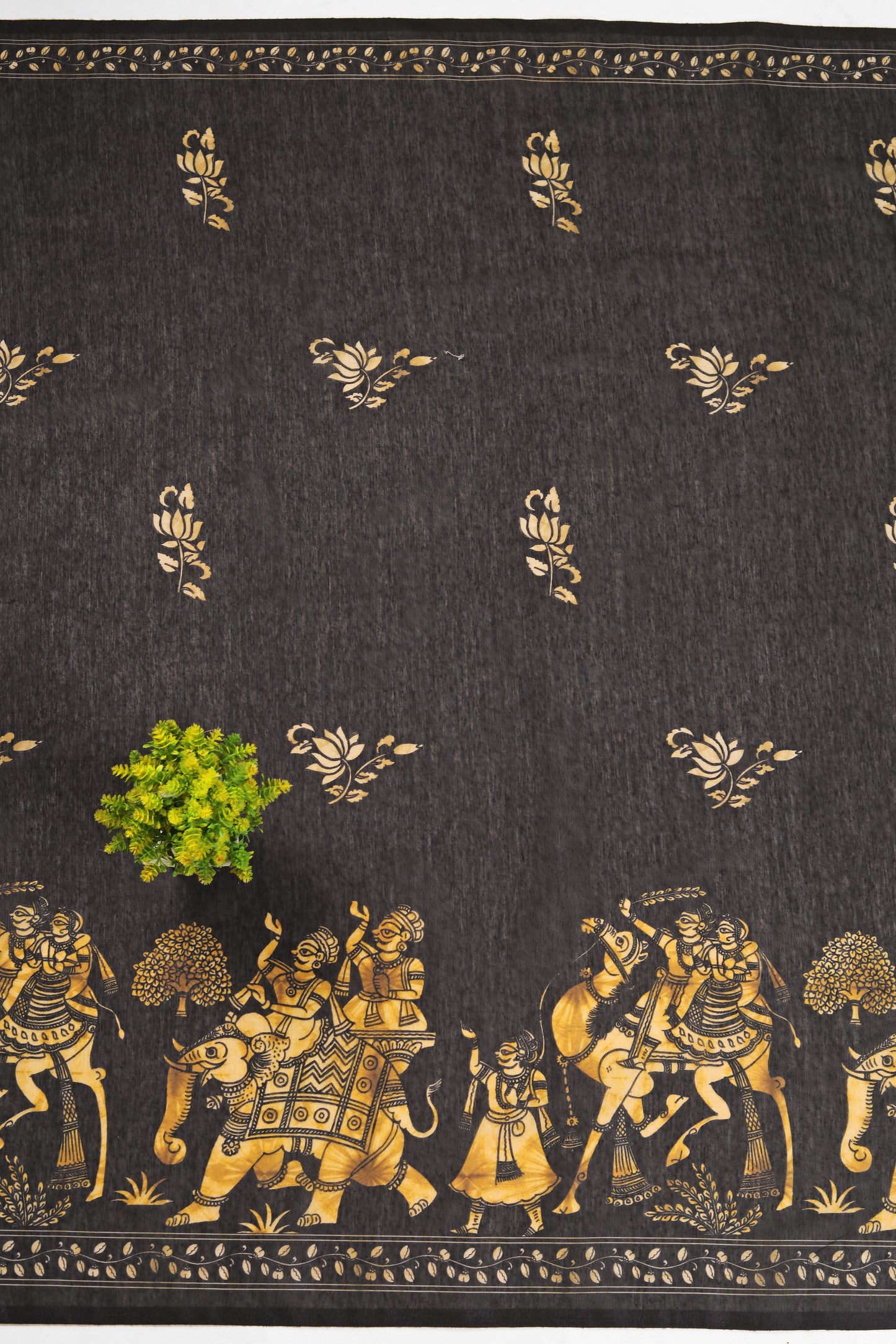 Kanak Pushp Chanderi Cotton Saree