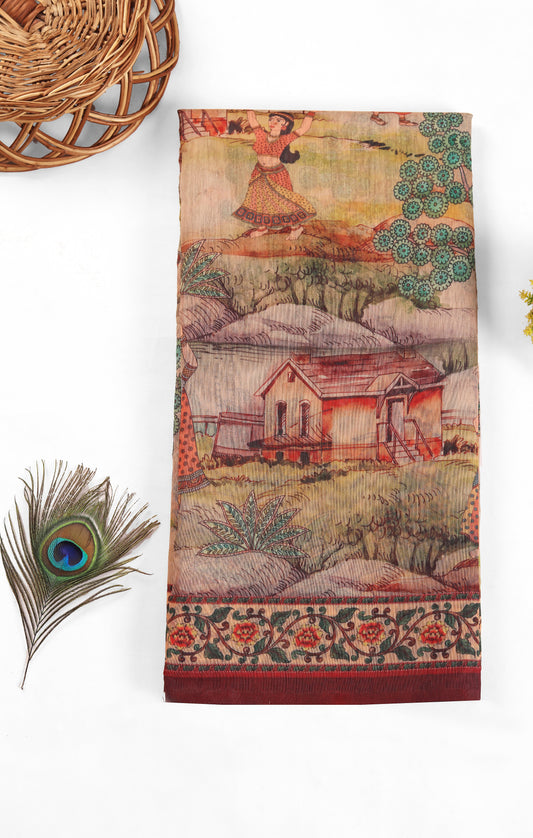 Vraj Gaatha Chanderi Saree