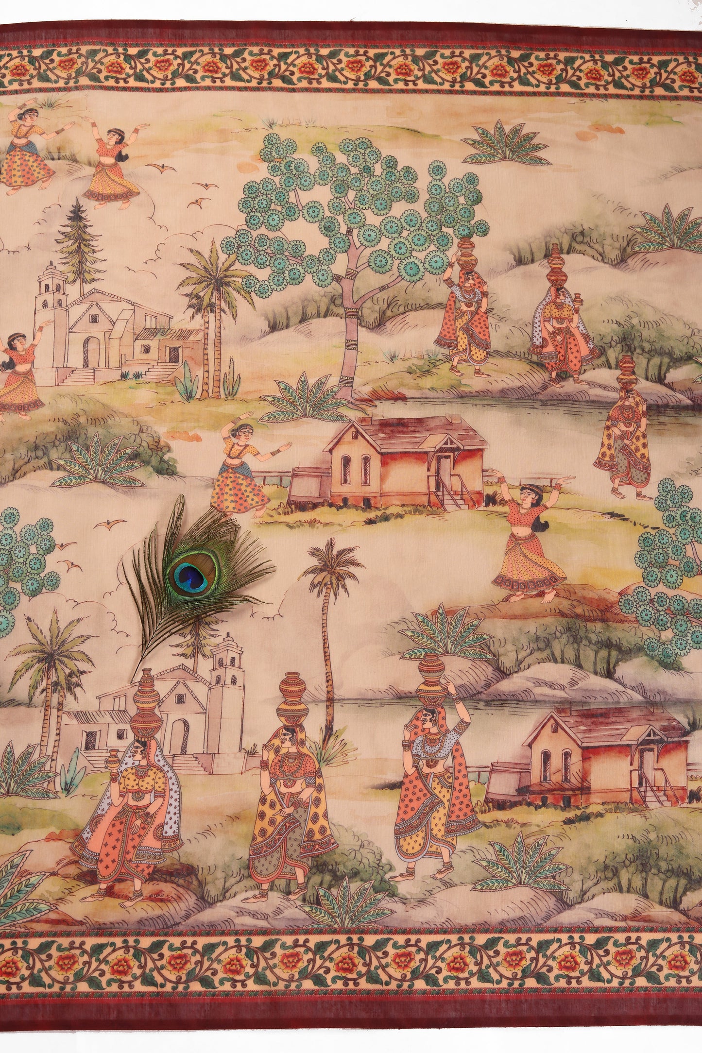 Vraj Gaatha Chanderi Saree