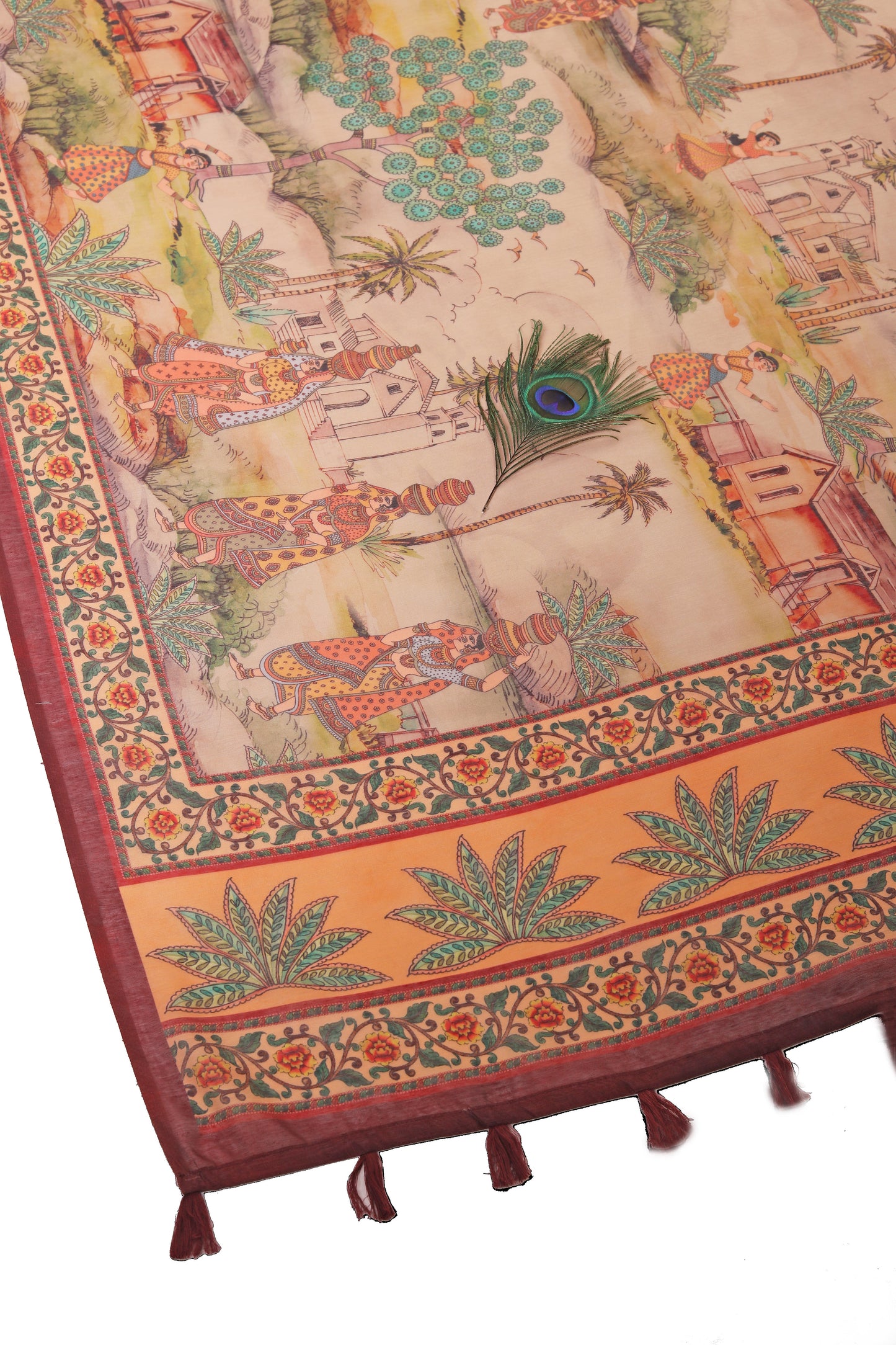 Vraj Gaatha Chanderi Saree