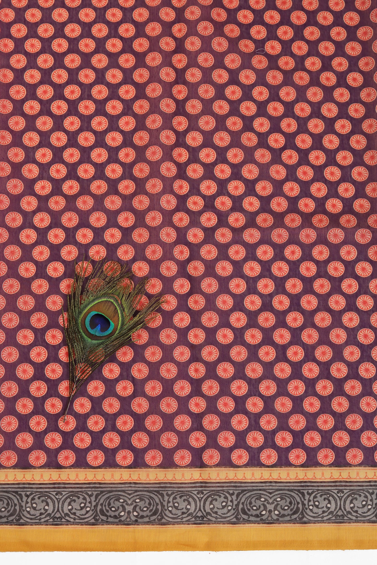 Krishna Darbar Chanderi Saree