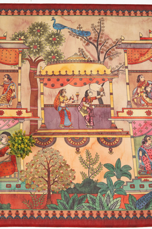 Kesar Mahal Chanderi Saree