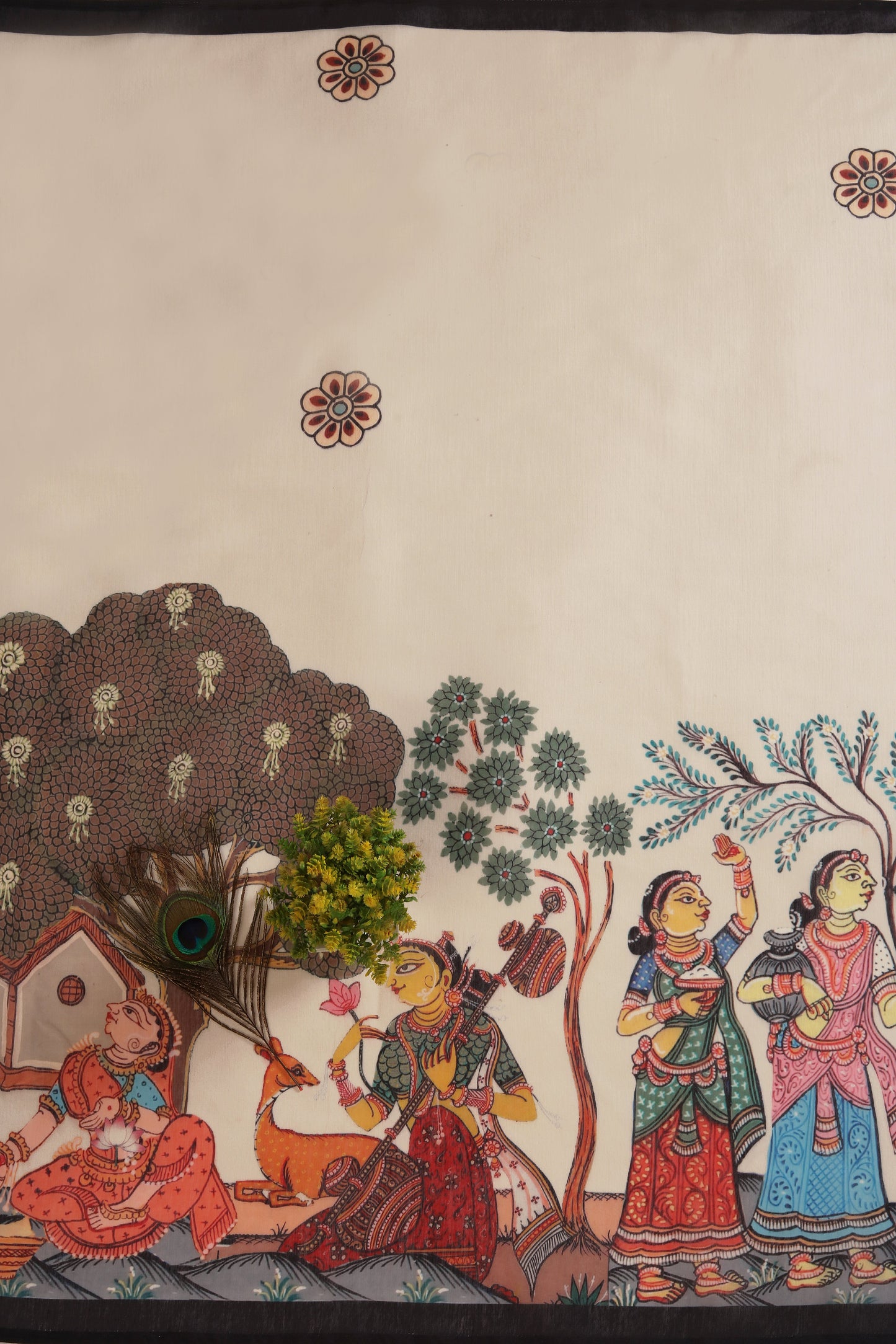 Vrindavan Vaas Chanderi Saree