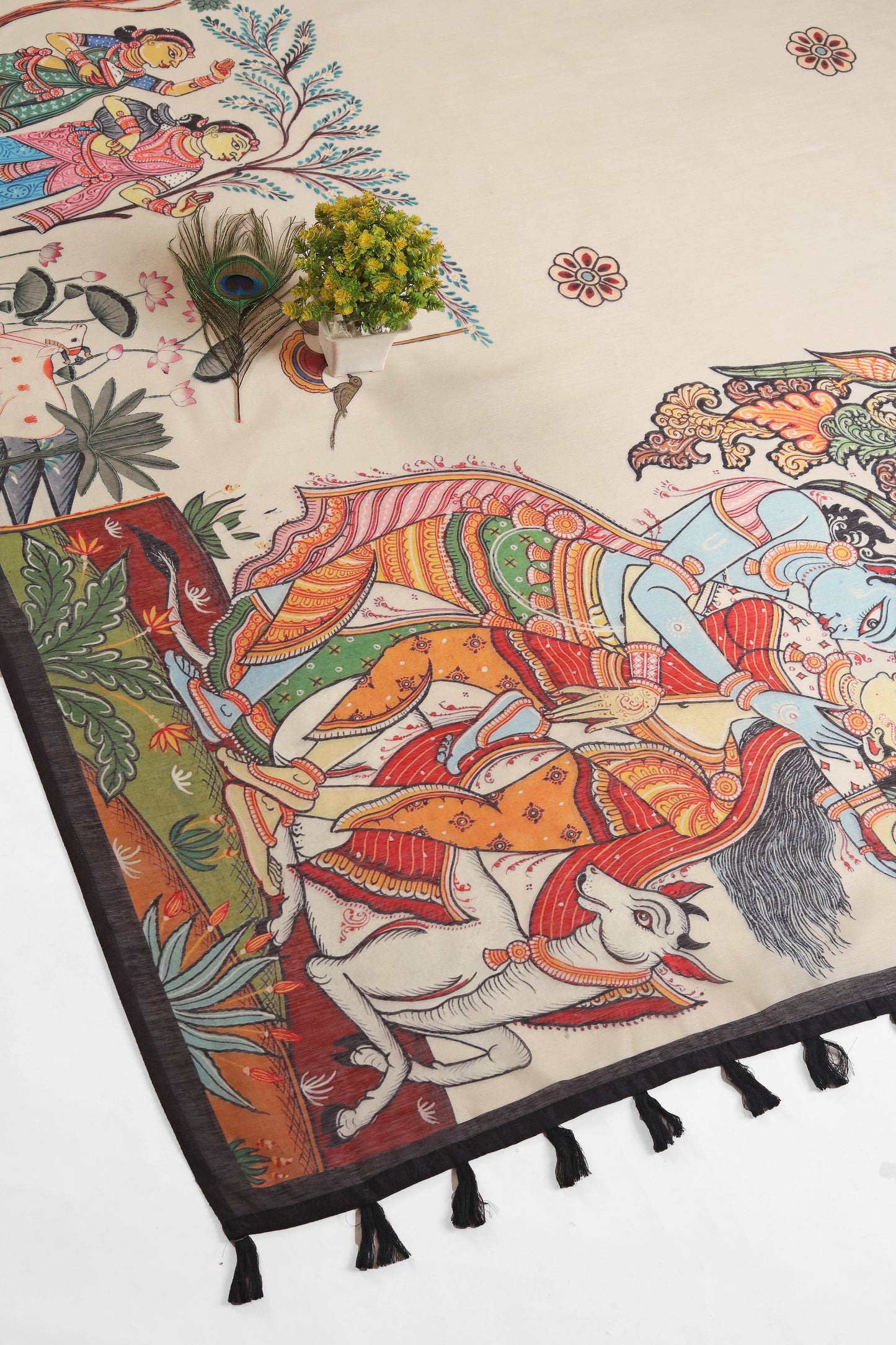 Vrindavan Vaas Chanderi Saree
