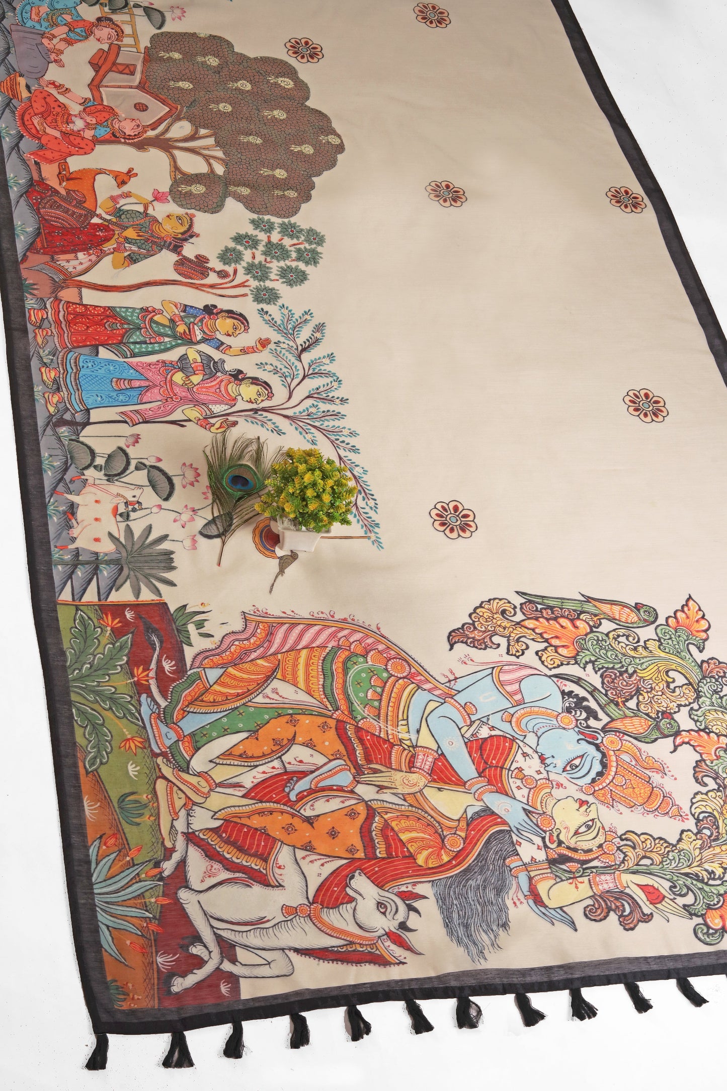 Vrindavan Vaas Chanderi Saree
