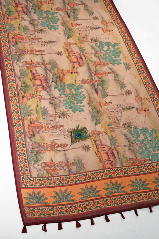 Vraj Gaatha Chanderi Saree