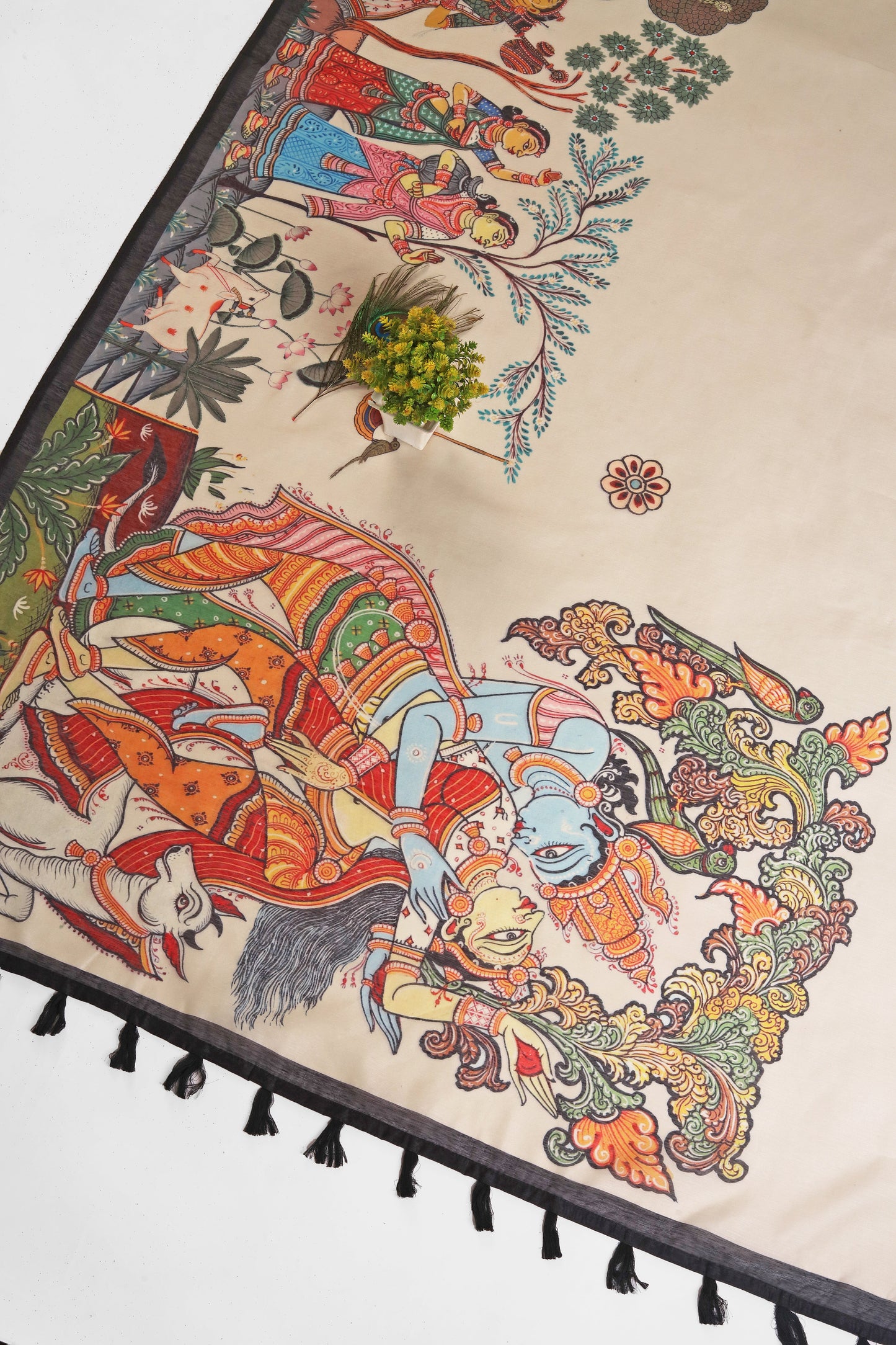 Vrindavan Vaas Chanderi Saree